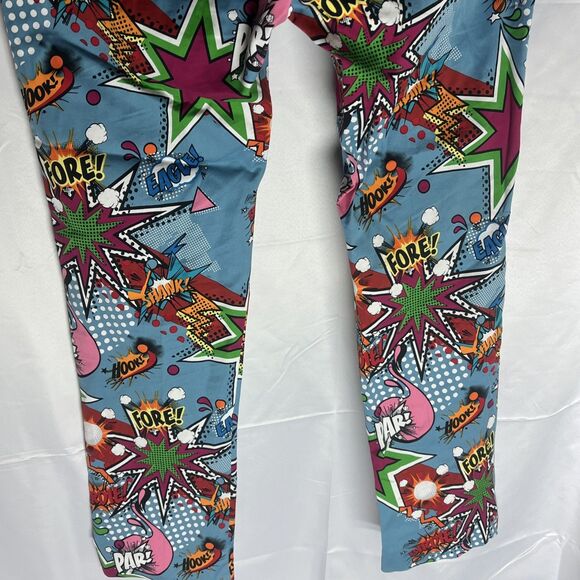 Royal & Awesome Pants Men's 34x42 Golf Multi Color Loud Shank Fore Par Eagle - Picture 7 of 10